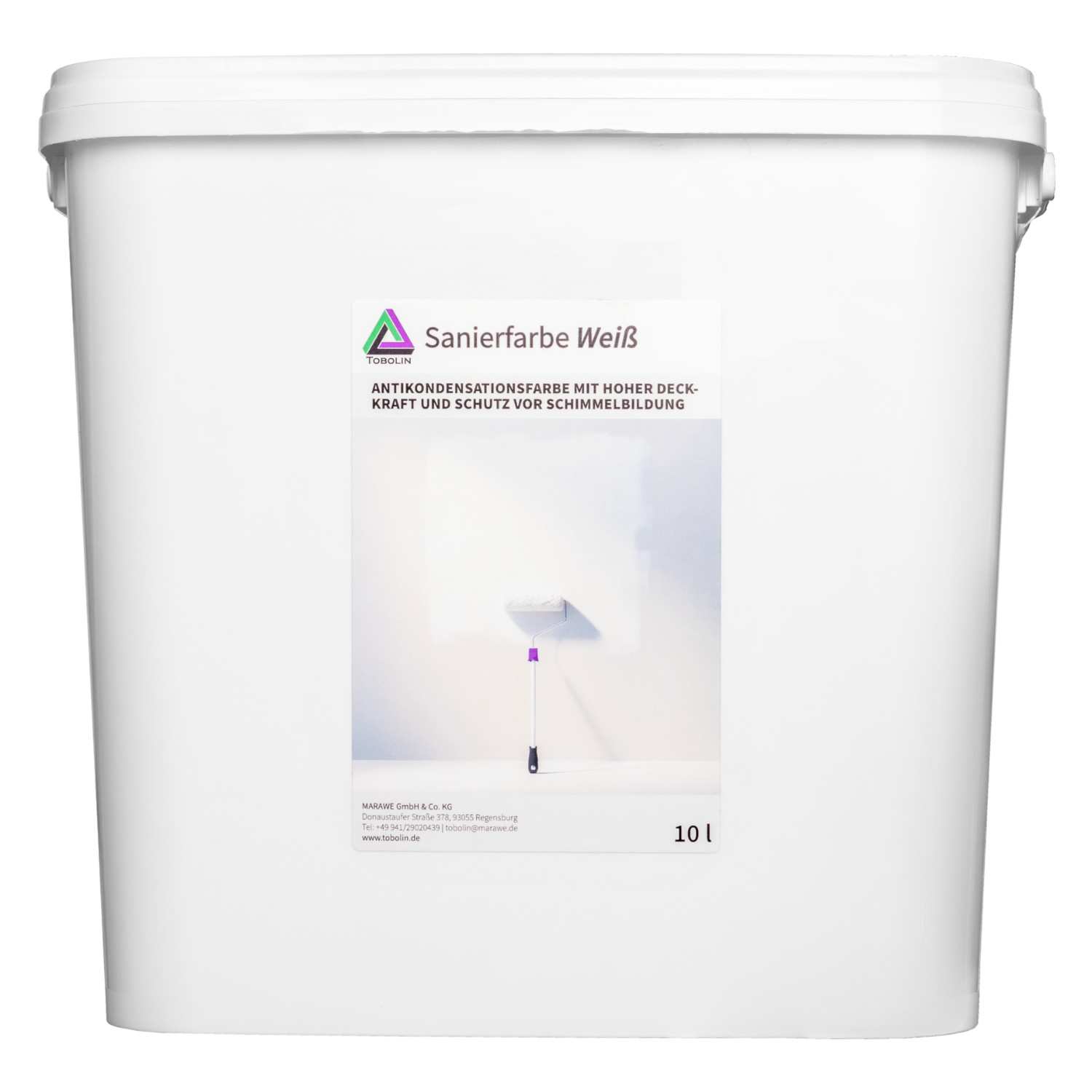 TOBOLIN Sanierfarbe Weiß 10 L